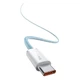 Кабель Baseus Dynamic Series Fast Charging Data Cable Type-C to Type-C 100W 2m Blue - зображення 4