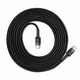 Зарядний кабель Baseus Cafule PD2.0 60W Type-C to Type-C 3A 2m Gray/Black (CATKLF-HG1) - изображение 2