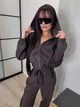 Жіночий вельветовий костюм на блискавці Uaclothes 42-44 Коричневий (like31429-116371349) - изображение 4
