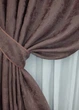 Комплект готовых штор VR-Textil Жаккард Sultan XO № 1681ш Бурый 150х270 см 2 шт (33-0561) - изображение 5