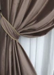 Комплект штор на люверсах VR-Textil Оксамит № 1655ш Какао 150х280 см 2 шт (37-0227) - изображение 5