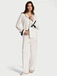 Пижама Modal Soft Velvet-Trim Long Pajama Set размер XS - изображение 1