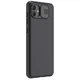 Карбоновая накладка Nillkin Camshield (шторка на камеру) для Samsung Galaxy A04 Черный / Black - изображение 5