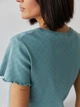 Пижама (футболка + шорты) женская больших размеров хлопковая BARWA garments 0355/356 XL Темно-бирюзовая (2113553564849) - изображение 12