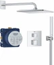 Душова система скрытого монтажу з термостатом Grohe QuickFix Precision Cube Thermostat (34879000) - зображення 1