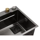 Кухонне миття Kroner KRP Schwarze - SET7545HM PVD 3/0/0.8 мм (CV033382) - зображення 9