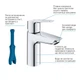 Змішувач для раковини S-розміру Grohe QuickFix Start 23550002 - изображение 9