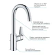 Змішувач для раковини L-розміру Grohe QuickFix Start Edge 24201001 - изображение 6