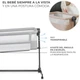Приставная кроватка-люлька KinderKraft Neste Up 2 Light Grey (5902533924523) - изображение 7