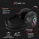 Игровые наушники XTRIKE ME Проводные наушники с микрофоном, наушники для пк с RGB подсветкой, Черный - изображение 4