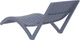 Шезлонг полипропиленовый Siesta Slim Dark Grey - изображение 2