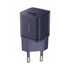 Мережевий зарядний пристрій Baseus GaN5 Fast Charger(mini) 1C 30W EU Purple - зображення 1