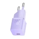 Сетевое зарядное устройство Baseus GaN5 Fast Charger(mini) 1C 20W EU Purple - изображение 4