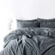Комплект постільної білизни SoundSleep Stonewash Dark Gray полуторний сірий (92669499) - зображення 1