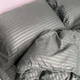 Комплект постільної білизни Emily Fiber Grey Stripe мікрофібра полуторний 160х215 см сірий (94193800) - зображення 2