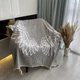 Плед SoundSleep Wings бавовняний 140х200 см сірий (653590756101) - зображення 5