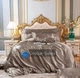 Атласное Капучино Семейное постельное белье и 4 наволочки Moka Textile 150*210 - изображение 1