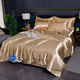 Атласное Золотое Евро постельное белье Moka Textile 200х220см - изображение 3