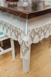 Силіконова Скатертину Royal House Біло-кавове Мереживо 110*70см - зображення 3