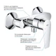 Змішувач для душу Grohe QuickFix Start Edge 24197001 - изображение 6
