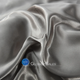 Атласное Чёрное полуторное постельное белье Moka Textile 145*210 и Дополнительные Серебряные наволочки 50*70см - изображение 6