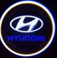 Светодиодная штатная подсветка на двери автомобиля с логотипом Hyundai Elantra 2008-2015 - изображение 3