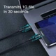 Кабель Type-C to Type-C 3A 20V дата для передавання даних тайп сі з двох боків хороший дріт для швидкої зарядки телефона смартфона планшета flash charging Baseus 1m PD2.0 60W - зображення 13