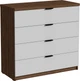 Комод Matro (Luxe Studio) Junior 1004х550х989 мм Дуб экспрессив бронзовый/Белое дерево (0023233289) - изображение 1