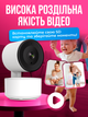 Видеоняня baby smart camera A1 цифровая видео няня вебкамера ночного видения радио няня с подключением к телефону удаленным доступом микрофоном динамиком поворот 360 градусов датчик движения камера видеонаблюдения видеоняни (BM-Q504) - изображение 6