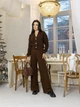 Жіночий вязаний костюм Sante Larionoff 42-46 коричневий (Sante_brown) - зображення 2