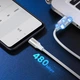 Кабель UGREEN US288 USB 2.0 to USB-C 18W QC3.0 3A 1m White (60131) - изображение 4