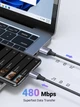 Кабель UGREEN US288 USB 2.0 to USB-C 18W QC3.0 3A 0.5m Black (60125) - зображення 5