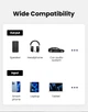 Bluetooth ресівер UGREEN CM309 Bluetooth 5.0 Gray (70601) - зображення 3