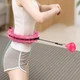 Массажный складной хула-хуп с утяжелителем для похудения, Smart обруч Hula Hoop для тренировок Розовый HBHL-34 - изображение 6