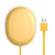 Беспроводное зарядное устройство Baseus Jelly Qi 15W для наушников и телефона + кабель USB Yellow (WXGD-0Y) - изображение 2