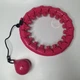 Массажный складной хула-хуп с утяжелителем для похудения, Smart обруч Hula Hoop для тренировок Розовый HBHL-34 - изображение 12