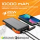 Універсальна мобільна батарея Promate SolarTank-10PDQi 10000 mAh 20 W Black (solartank-10pdqi.black) Store - зображення 2