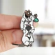 Значок (пин) BROCHE брошь бижутерия Медицина Озорные Мышата белый BRGV114637 - изображение 4