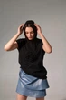Футболка жіноча .SEES. З капюшоном One Size Чорна - изображение 1