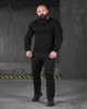 Тактичний військовий костюм Plaid (Убакс + Штани), Колір: Чорний, Розмір: S - зображення 1