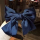 Бант для волосся на заколці шпилька Honey Fashion Accessories темно-синій (12-21) - зображення 1