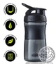 Шейкер спортивний BlenderBottle SportMixer Flip 28oz/820 мл Black (SM 28oz Black) - зображення 10