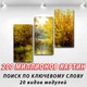 Модульные триптих картины на Холсте, 85х95 см, (mk02MS_pg00063) - изображение 2