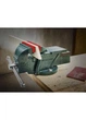 Тиски слесарные 100 мм 4″ зеленый Parkside - изображение 8