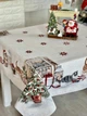 Скатертина гобеленова новорічна "Holiday kittens" (срібний люрекс) 137x350 (SURI-350) - зображення 5