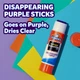 Клей - олівець Elmer's Color 'n Glitz Glue Sticks, Purple School Glue 12 шт (2197116) - зображення 3