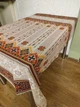 Скатертина з льону з принтом в українському стилі 150x180 см Коричневий (Р7-am-skatert-N-002) - зображення 2