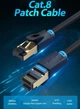 Патч-корд Vention Cat.8 Cable 1m (IKABF) Чёрный (3A151B55965D) - изображение 2