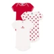 Набор хлопковых боди Petit Bateau с короткими рукавами белый с красным 3 шт (12м/74 см) - изображение 1