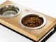 Миски на підставці Harley and Cho Lunch Bar Natural wood + Black S 36x18x7cm / Миски по 0,45л Натуральний + чорний (HC-003300002) - зображення 2